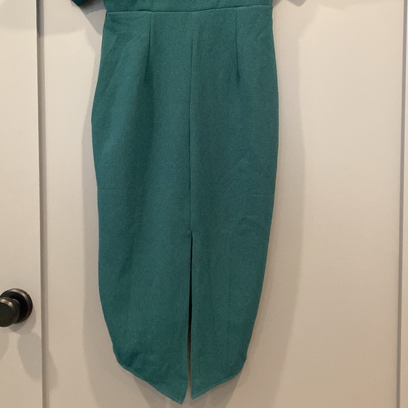ASOS green midi dress NWT - Picture 2 of 3